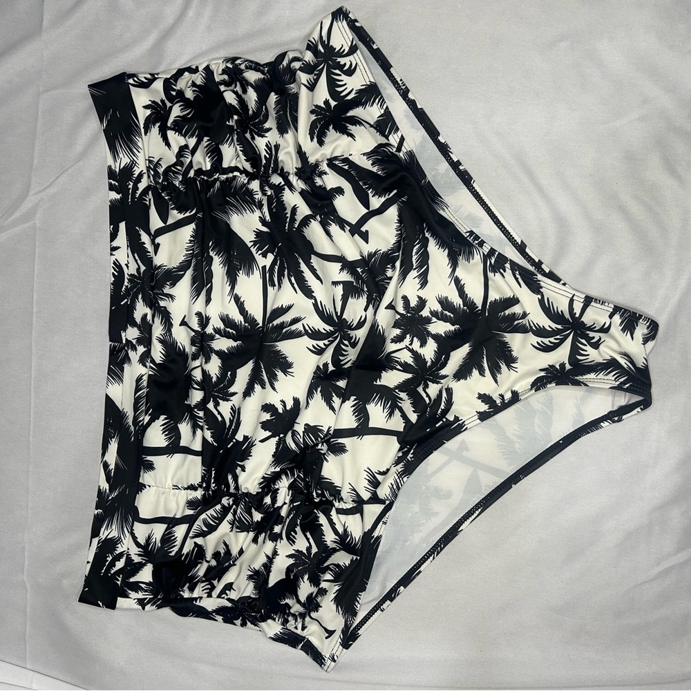 Tropical Palm Print Bikini Bottoms